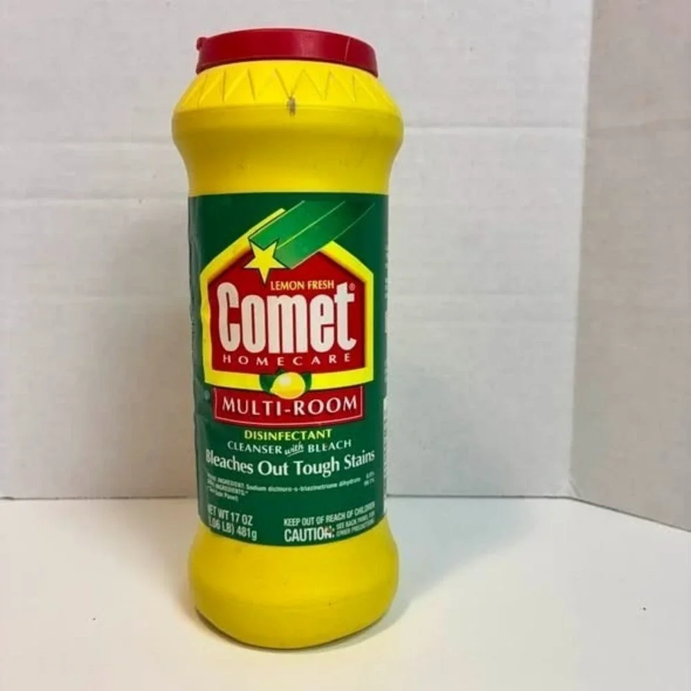 Vintage 1996 Comet Multi Room Cleanser Lemon Fresh 17 oz Advertising Prop Decor